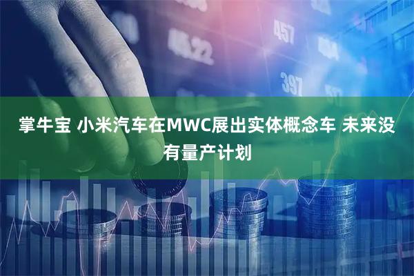 掌牛宝 小米汽车在MWC展出实体概念车 未来没有量产计划